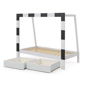 Vitalispa Letto per bambini Bianco 80x160 cm con cassetto