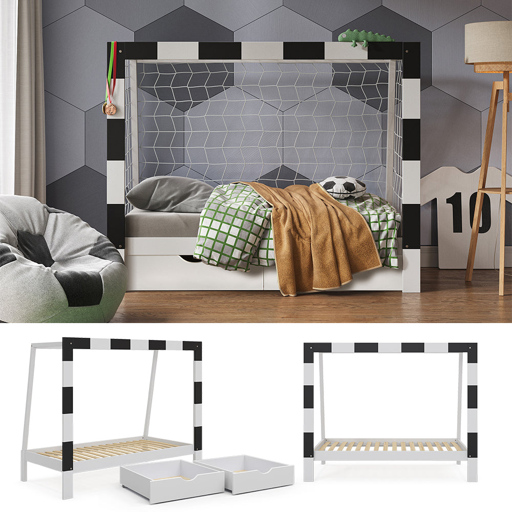 Vitalispa Letto per bambini Bianco 80x160 cm con cassetto