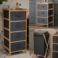 Vicco Set di mobili da bagno Grigio 3 parti