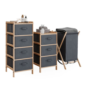 Vicco Set di mobili da bagno Grigio 3 parti