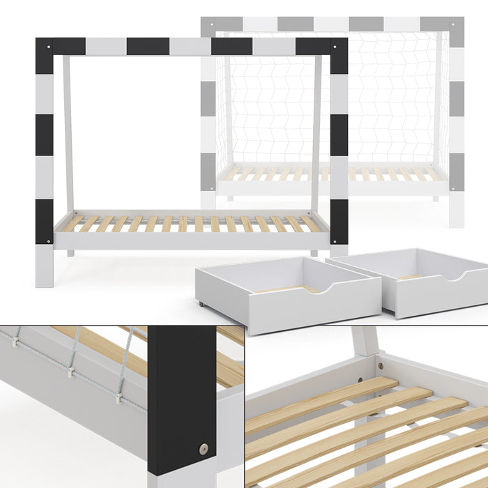 Vitalispa Letto per bambini Bianco 80x160 cm con cassetto