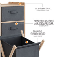 Vicco Set di mobili da bagno Grigio 3 parti