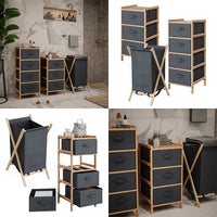 Vicco Set di mobili da bagno Grigio 3 parti