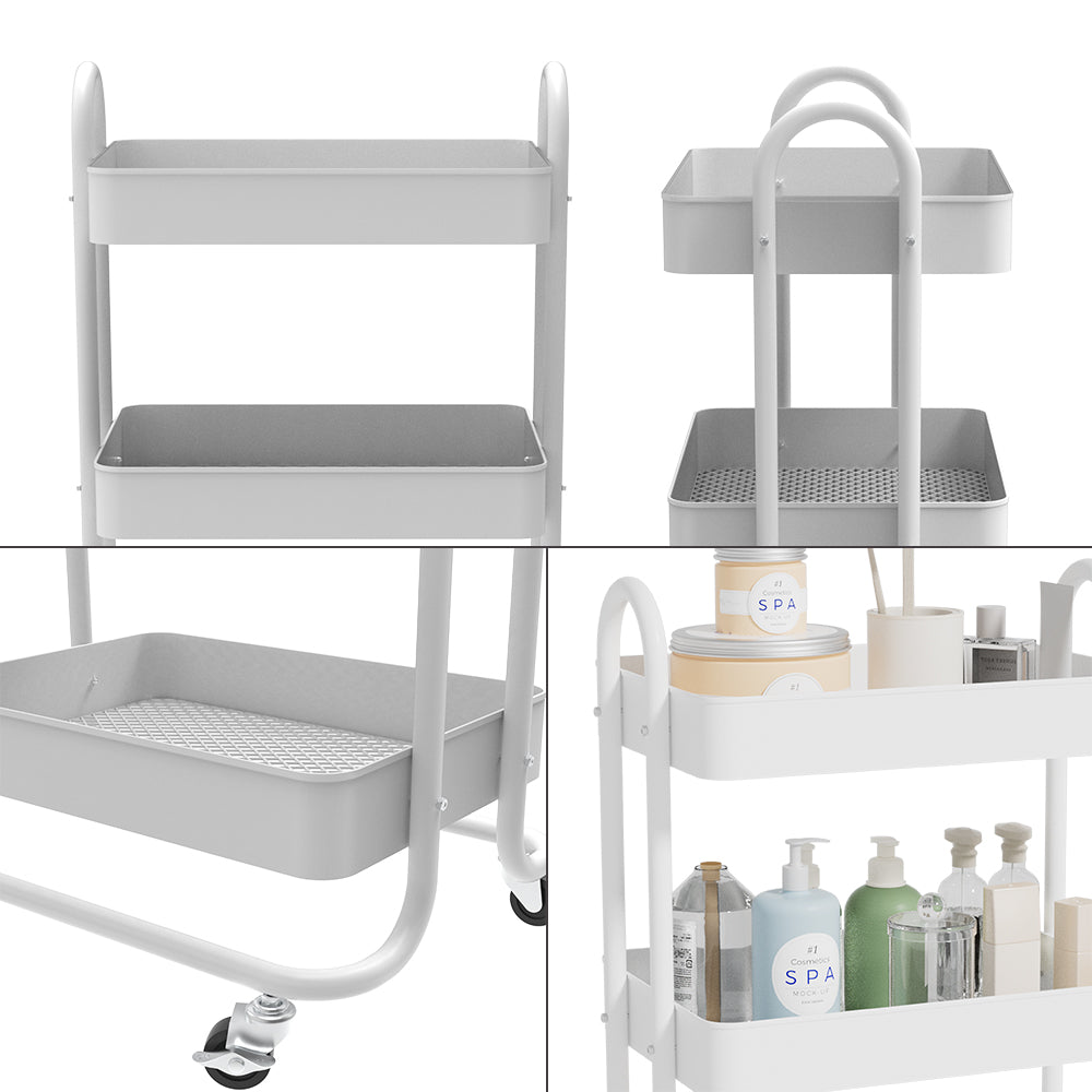 Vicco Contenitore a rotelle Bianco 45.9 x 78.7 cm