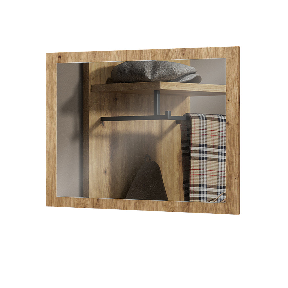 Vicco Specchio da parete Rovere artigianale 70 x 55 cm