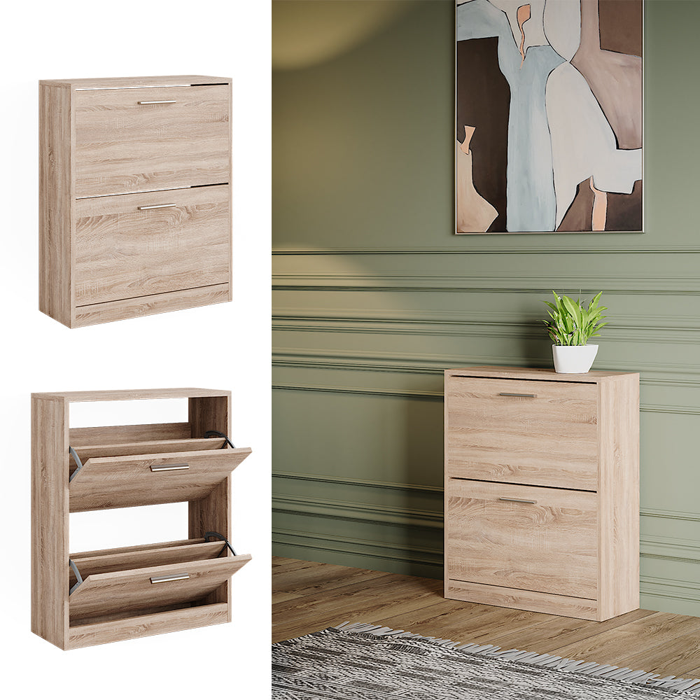 Vicco Mobile porta scarpe Sonoma 59 x 72.5 cm 2 scomparti