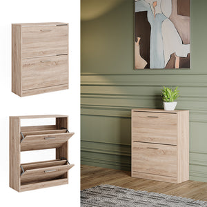 Vicco Mobile porta scarpe Sonoma 59 x 72.5 cm 2 scomparti