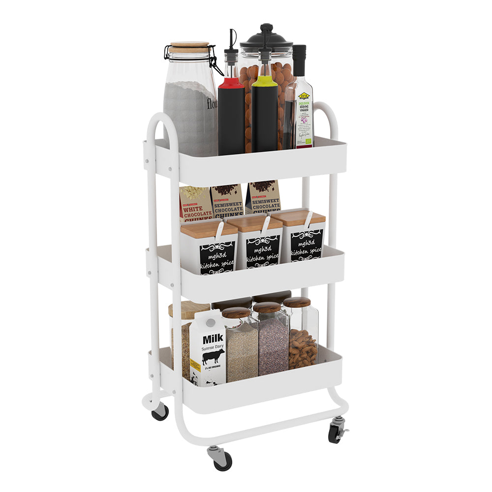 Vicco Contenitore a rotelle Bianco 45.9 x 78.7 cm