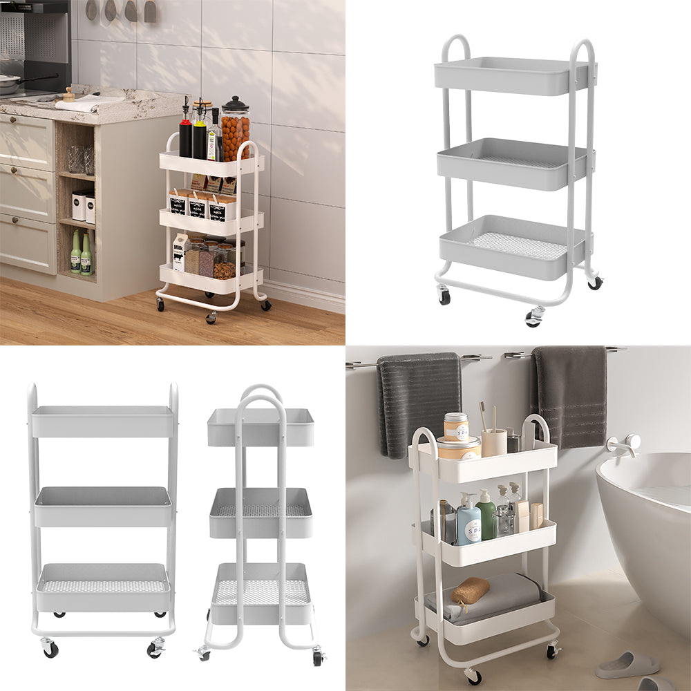 Vicco Contenitore a rotelle Bianco 45.9 x 78.7 cm