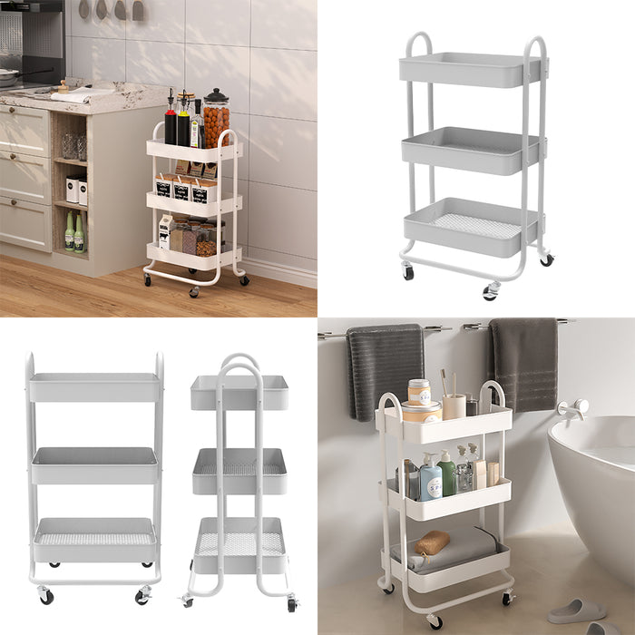 Vicco Contenitore a rotelle Bianco 45.9 x 78.7 cm