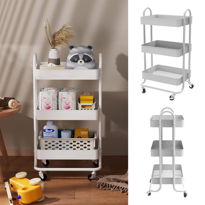 Vicco Contenitore a rotelle Bianco 45.9 x 78.7 cm