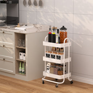 Vicco Contenitore a rotelle Bianco 45.9 x 78.7 cm