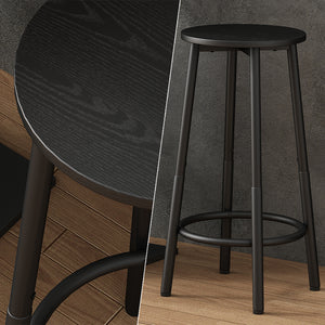 Vicco Set di 2 sgabelli da bar Nero 31.5 x 64 cm 2 parti