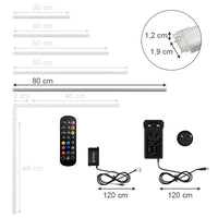 Vicco Striscia LED Bianco 80 cm con starter pack