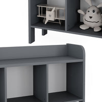 Vitalispa Scaffale per bambini Grigio 107.2 x 63.8 cm