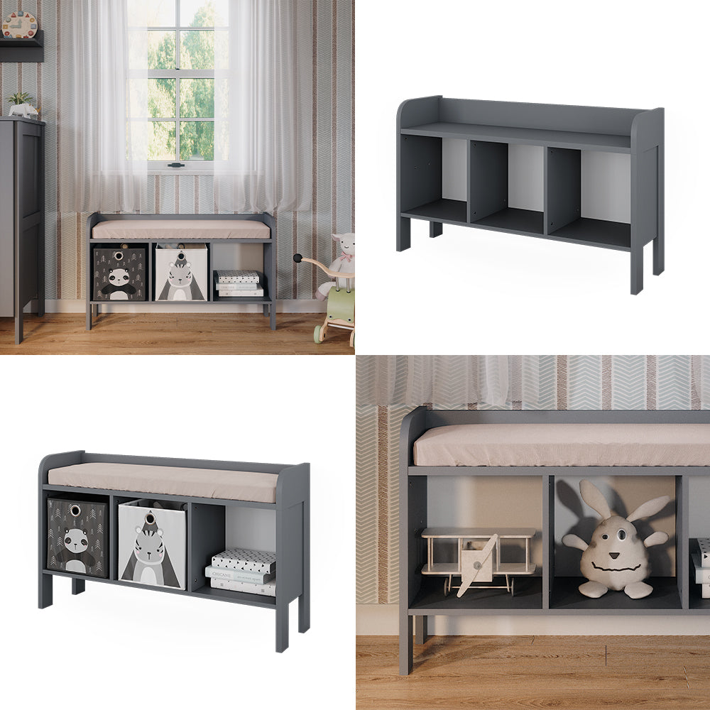 Vitalispa Scaffale per bambini Grigio 107.2 x 63.8 cm