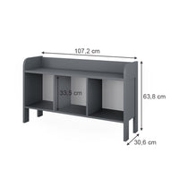 Vitalispa Scaffale per bambini Grigio 107.2 x 63.8 cm