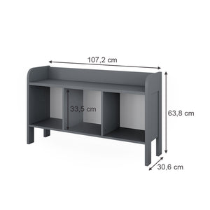 Vitalispa Scaffale per bambini Grigio 107.2 x 63.8 cm