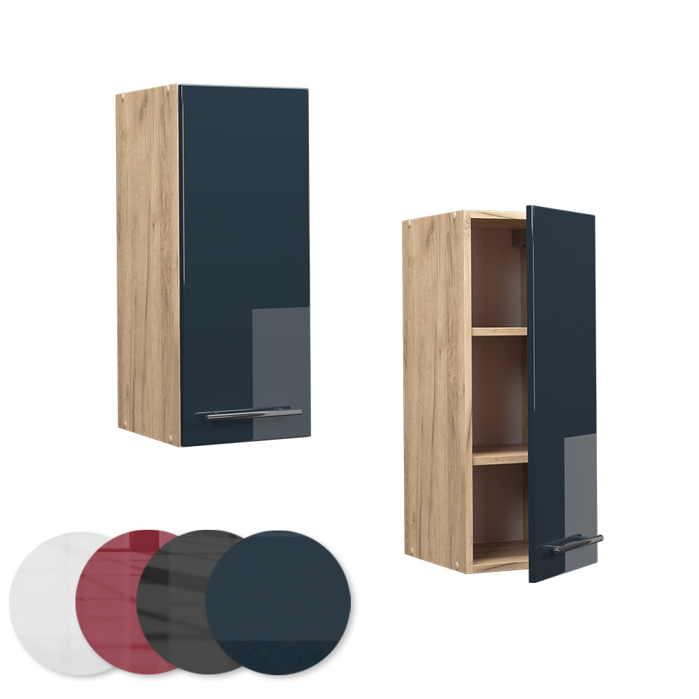 Vicco Armadi da cucina Blu scuro lucido 30 cm