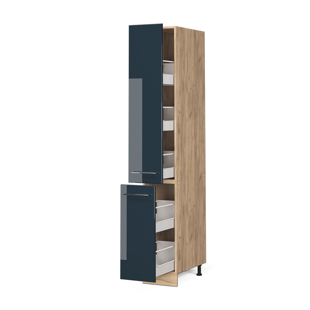 Vicco Mobili da cucina Blu scuro lucido 30 cm