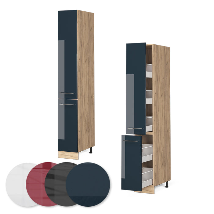 Vicco Mobili da cucina Blu scuro lucido 30 cm