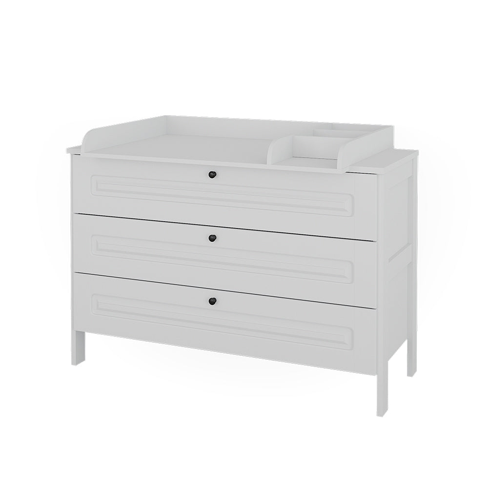 Vitalispa Fasciatoio Bianco 133 x 98.4 cm con 3 cassetti