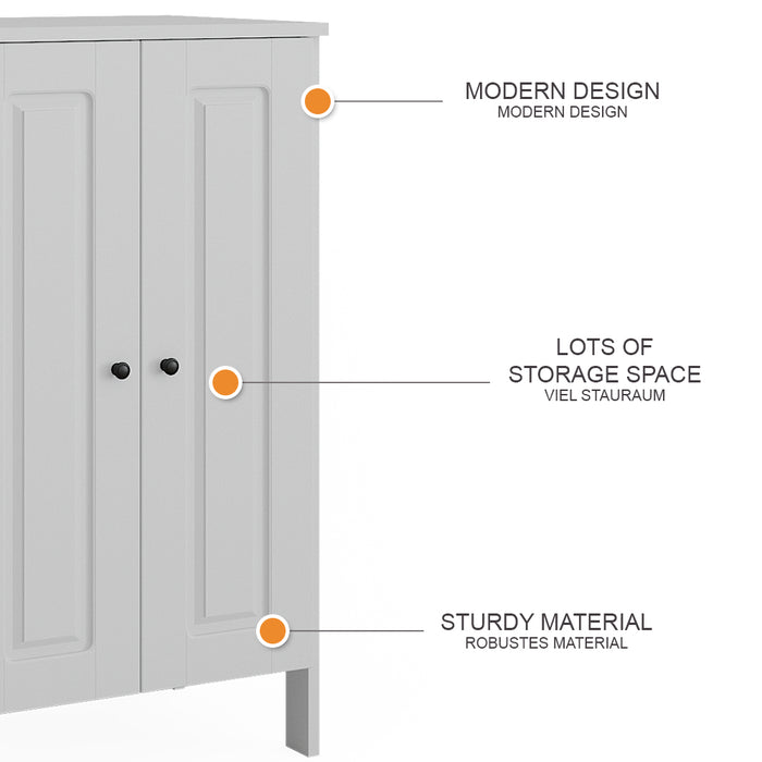 Vitalispa Guardaroba per bambini Bianco 70 x 120.6 cm