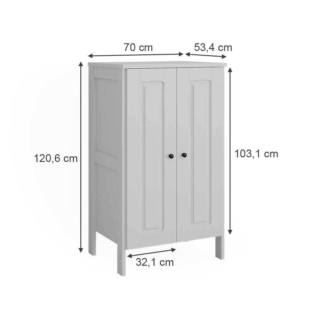 Vitalispa Guardaroba per bambini Bianco 70 x 120.6 cm