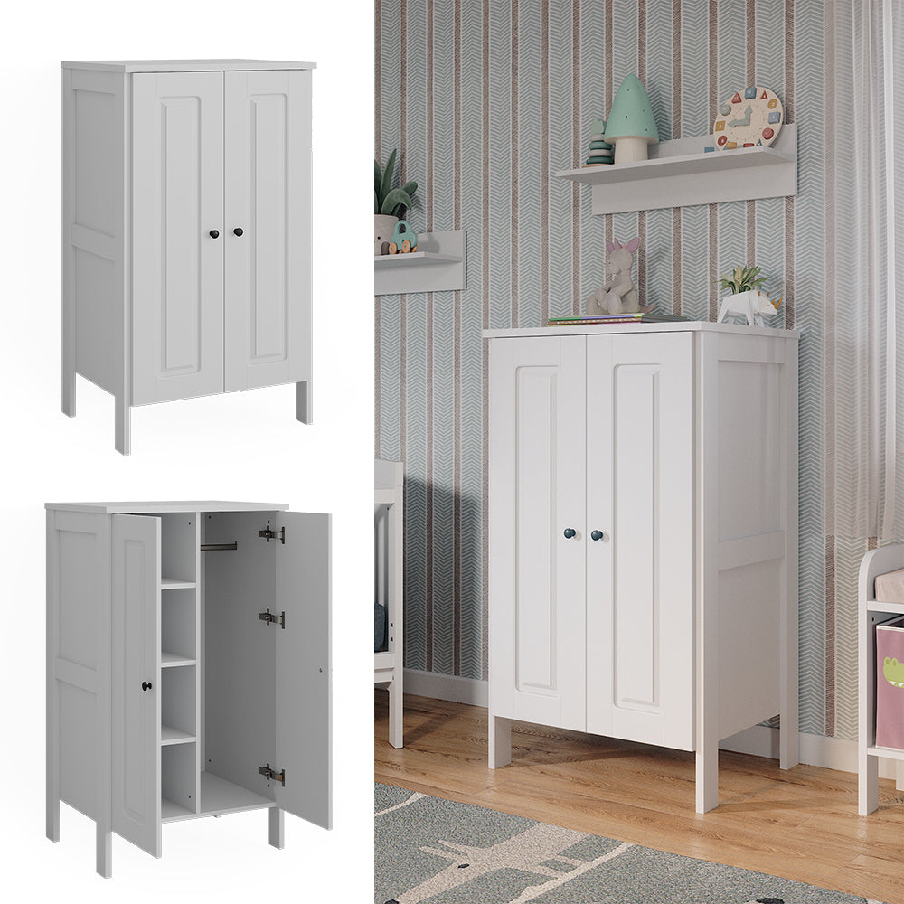 Vitalispa Guardaroba per bambini Bianco 70 x 120.6 cm