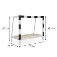 Vitalispa Letto per bambini Bianco 80x160 cm con materasso
