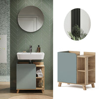 Vicco Set di mobili da bagno Grigio-blu 2 parti