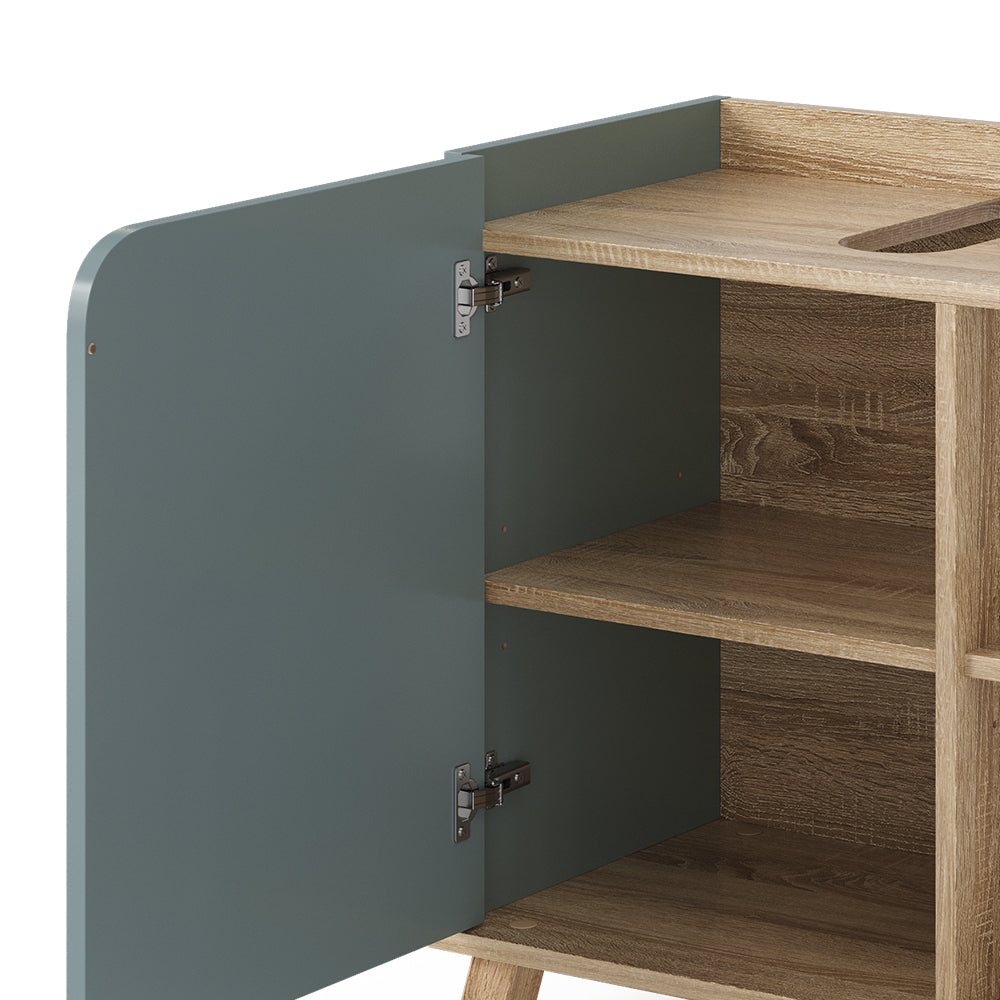 Vicco Set di mobili da bagno Grigio-blu 2 parti