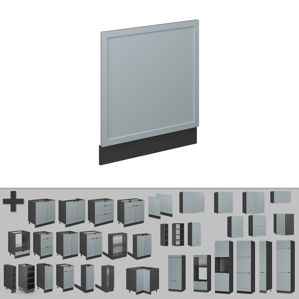 Vicco Pannello frontale Blu-grigio chiaro 60 cm , PL Marmo