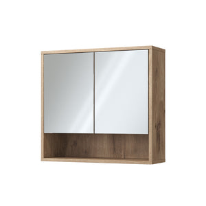 Vicco Specchio da bagno Quercia vichinga 70 x 65 cm con 2 porte