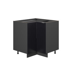 Vicco Mobile ad angolo cucina Nero a righe 80.5 cm senza piano di lavoro