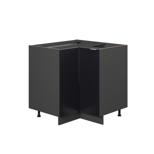 Vicco Mobile ad angolo cucina Nero a righe 80.5 cm senza piano di lavoro