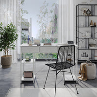 Vicco Scrivania Bianco 120 x 40 cm con 3 cassetti