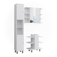 Vicco Set di mobili da bagno Bianco 3 parti