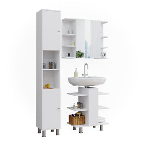 Vicco Set di mobili da bagno Bianco 3 parti