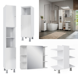 Vicco Set mobili bagno Bianco 4 parti