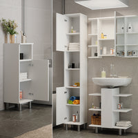 Vicco Set mobili bagno Bianco 4 parti