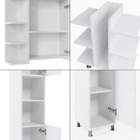 Vicco Set mobili bagno Bianco 4 parti