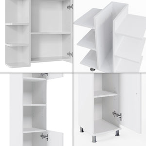 Vicco Set mobili bagno Bianco 4 parti