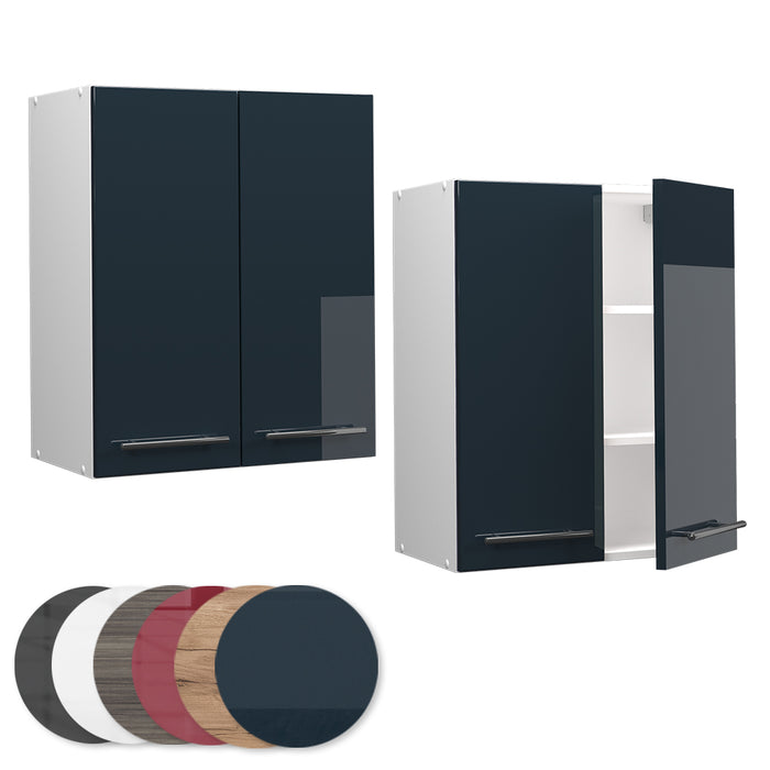 Vicco Pensile da cucina Blu scuro lucido 60 cm