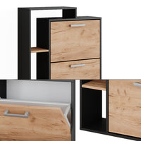 Vicco Scarpiera Quercia dorata 80 x 128.3 cm con 3 scomparti