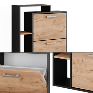 Vicco Scarpiera Quercia dorata 80 x 128.3 cm con 3 scomparti