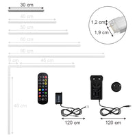 Vicco Striscia LED Bianco 30 cm con starter pack