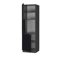 Vicco Mobile per forno da incasso Nero a righe 60 cm