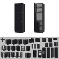 Vicco Mobile per forno da incasso Nero a righe 60 cm