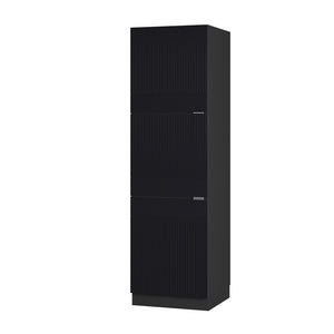 Vicco Mobile per forno da incasso Nero a righe 60 cm